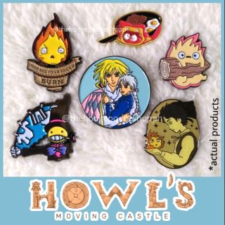 HOWL'S MOVING CASTLE Studio Ghibli Enamel Pin Brooch Badge Lapel High Quality