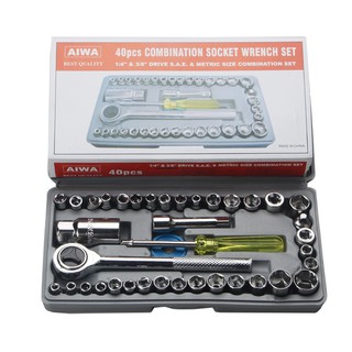 40pcs Combination Socket Wrench Set (1)