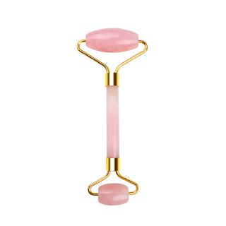 Facial Roller Massage Pink Double Head Jade Face Slimming Body Head Neck Nature Device
