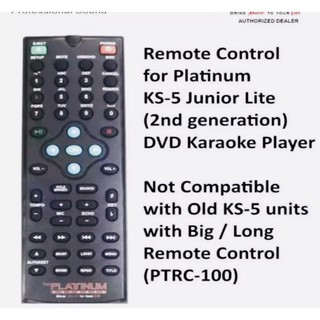 The Platinum KS-5 Junior Lite Remote Control (Black)