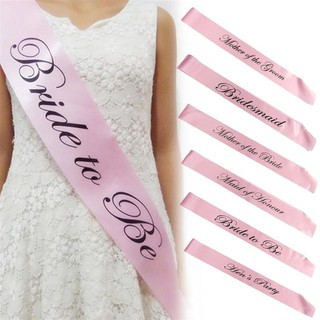 Pink Bachelorette Party Sashes Bride to Be Sash