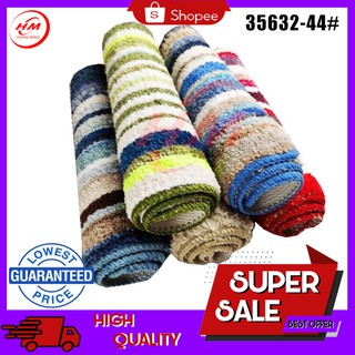 Fluffy Colorful Carpet Non-Slip Resilient Rug for Bathroom Kitchen Doormat #44