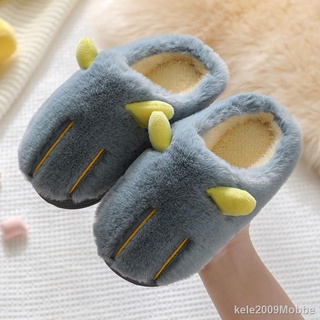 ✹❈✕Children Cotton Slippers Home Cute Non-Slip Baby Home Dormitory Boys Girls Warm Cotton Slippers