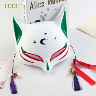 EDDIE1 Halloween Party protection Props Hand-painted Party Props Cosplay protection Anime Unise Headwear Japanese Anime Half Face Cosplay Demon Slayer
