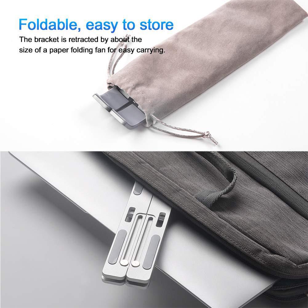 Anti Slip Ergonomic Foldable Aluminum Alloy Book Reading Office Laptop Stand
