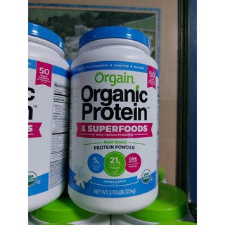 2.74lbs 1242g Orgain USDA Organic Protein & Probiotics / Superfoods Powder 2.7lbs 1224g (9)