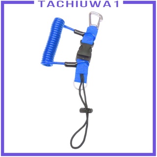[TACHIUWA1] Durable Scuba Safety Diving Lanyard Coil Rope Buckle Clip Climbing Carabiner Hook Swimming Sports Accessory