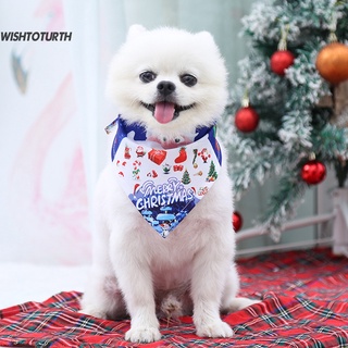 wishtoturth Breathable Dog Towel Christamas Pet Dogs Bandana Pet Grooming for Small Medium Large Dogs