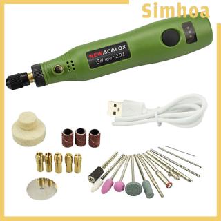 [SIMHOA] DC3.7V 10W Mini Electric Grinder 3 Speeds Rotary Tool Grinding Engraving Pen√