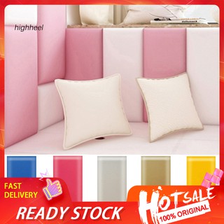 【HHL】Solid Color Baby Anti-collision Wall Mat Foam Waterproof Self-adhesive Cushion