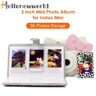 Hellonewworld 96 Pockets Polaroid Photo Album Instant Holder for Fujifilm Instax Mini Film 4tva
