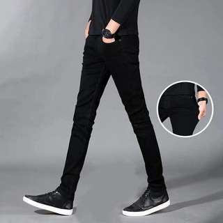 Short sleeve ❧7701# Wrangler Black Cotton Pants Skinny For Men Stretchable✣