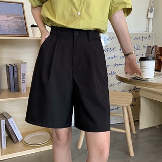 Solid Color High Waist Straight Suit Pants Loose Pants