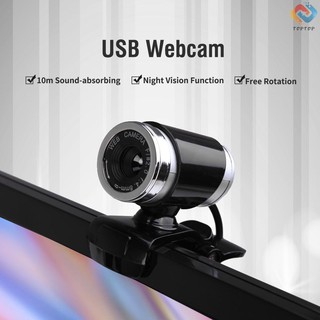 TOP USB 2.0 12 Megapixel HD Camera Web Cam with MIC Clip-on 360 Degree for Desktop Skype Computer PC