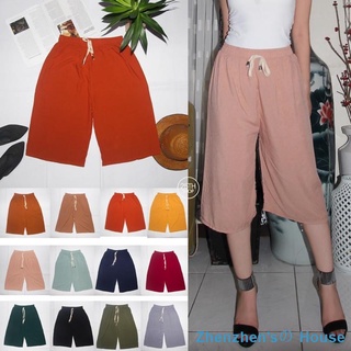 Explosion℡❍◕25th Shop | Plain Challis Tokong/Culottes (Knee Length)