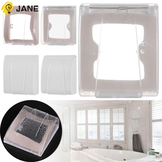 JANE Bathroom Supplies Electric Plug Cover Power Outlet Splash Box Socket Protector Transparent Waterproof Safety Child Sockets/Multicolor