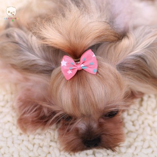 【Ready Stock】✟㍿✼Pet Bowknot Hair Band Clips Bow Tie Dog Grooming Accessories
