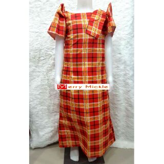 Filipiniana Checkered Dress (4y.o up to 16up)