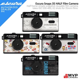 ESCURA Snaps 35 Half Frame Double the Exposures 35mm 135 Reusable Film Camera MVP CAMERA