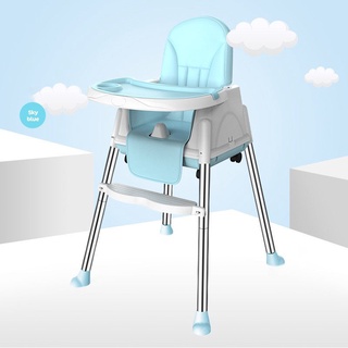 HCH Foldable High Chair Booster Seat For Baby Dining Feeding Adjustable Height & Removable Legs (6)
