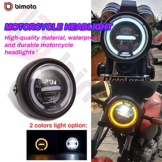 Bimota Motorcycle LED Headlight 5.75in Universal Retro Motorcycle Headlamp Cafe Racer Headlight