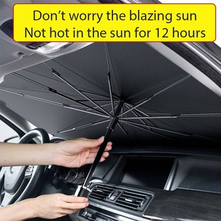 KSL Car Windshield Sunshade Car Sun Shade Car Parasol Umbrella Front Windscreen Sun Shield Umbrella