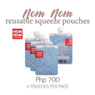 Nom Nom Reusable Squeeze Pouch 4s (Antilop Accessories) (1)