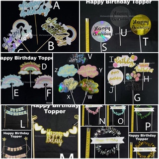 Happy Birthday Cake Topper Decoration Toppers