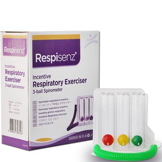Ready stock Respiratory Breather Exerciser 3-Ball Spirometer