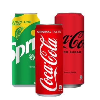 Coke, Coke Zero, Sprite 325ml Rainbow Pack