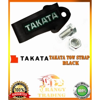 Takata Tow Strap BLACK (Car Accessories)(made in Thailand)