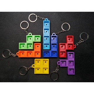 3D Printed Mechanical Keyboard Switch Fidget Keychain Slot Tetris Block/Smashboy/Square (4 Slots) (3)