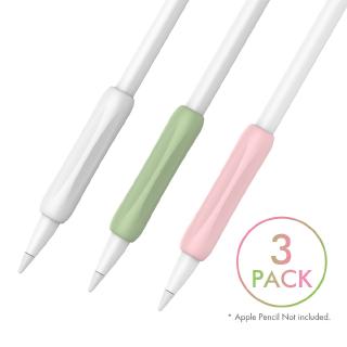 AHAstyle 3pack Silicone Anti-Slip Stylus Pen Grip Sleeve Protective Case Cover for Apple Pencil (1)
