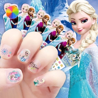 My Little Pony Unicorn Nail Sticker Children Baby Kids Makeup Toy Princess Elsa Sofia Snow White YKD