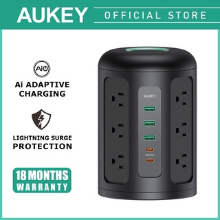AUKEY PA-S25 12 AC outlets, 3 USB-A ports, and 2 USB-C ports