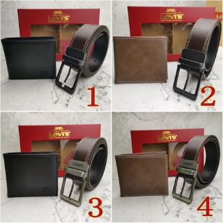 levi’s men's wallet men's belts Genuine leather belt (belt + wallet) combination levi's wallet leather belt