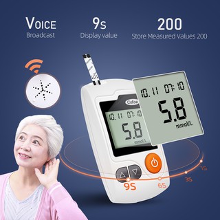 Cofoe Yili GA-3 Blood Glucose Meter Blood Sugar Glucometer Diabetic Test Monitor (Only Monitor) + Free Lancing Pen + Packing Bag (4)