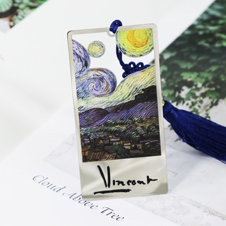 [Small, cute and convenient]The Stars And Moon Night Creative Metal Hollow Out Bookmark Reading Stud