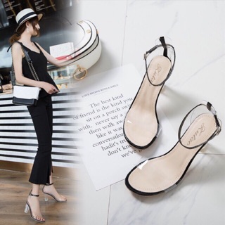 Transparent fashion high heels 7cm #777
