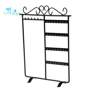 Earring Necklace Jewelry Display Rack Stand Holder Organizer Black