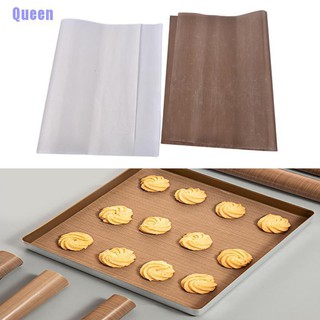 Queen✿✿ 1Pcs Heat-Resistant Grill Pad Non-Stick Reusable Baking Baking Tray Pad