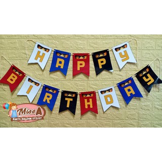 Ninjago Happy Birthday Banner