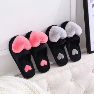 ✠✘Fashion Korean women love cute indoor slipper anti slip plush soft slippers
