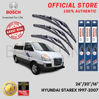 Bosch ADVANTAGE Wiper Blade Bundle for HYUNDAI STAREX 1997-2007 (26/ 20/ 16)