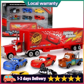 【Ready Stock】7PCS Set Disney Pixar Cars McQueen Metal Model Car Toy