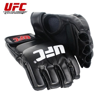 【Ready Stock】✲【spot】UFC MMA Boxing Sports Leather Gloves Tiger Muay Thai Fight Box Mma Gloves Boxing