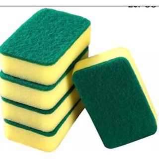 5pcs Sponge Scouring Pas Stain Remover Kitchen Cleaners