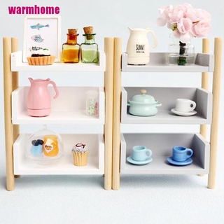 WMPH 1:12 Dollhouse Furniture Miniature bookshelf flower shelf storage rack WMM