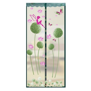 ☊▬▩Encryption Magnet Mosquito Net Curtains Tulle Window Door Sc