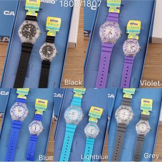 Set & Couple Watches┅❈[TIMEMALL] Casio couple watch waterproof with box#CA1806/1807